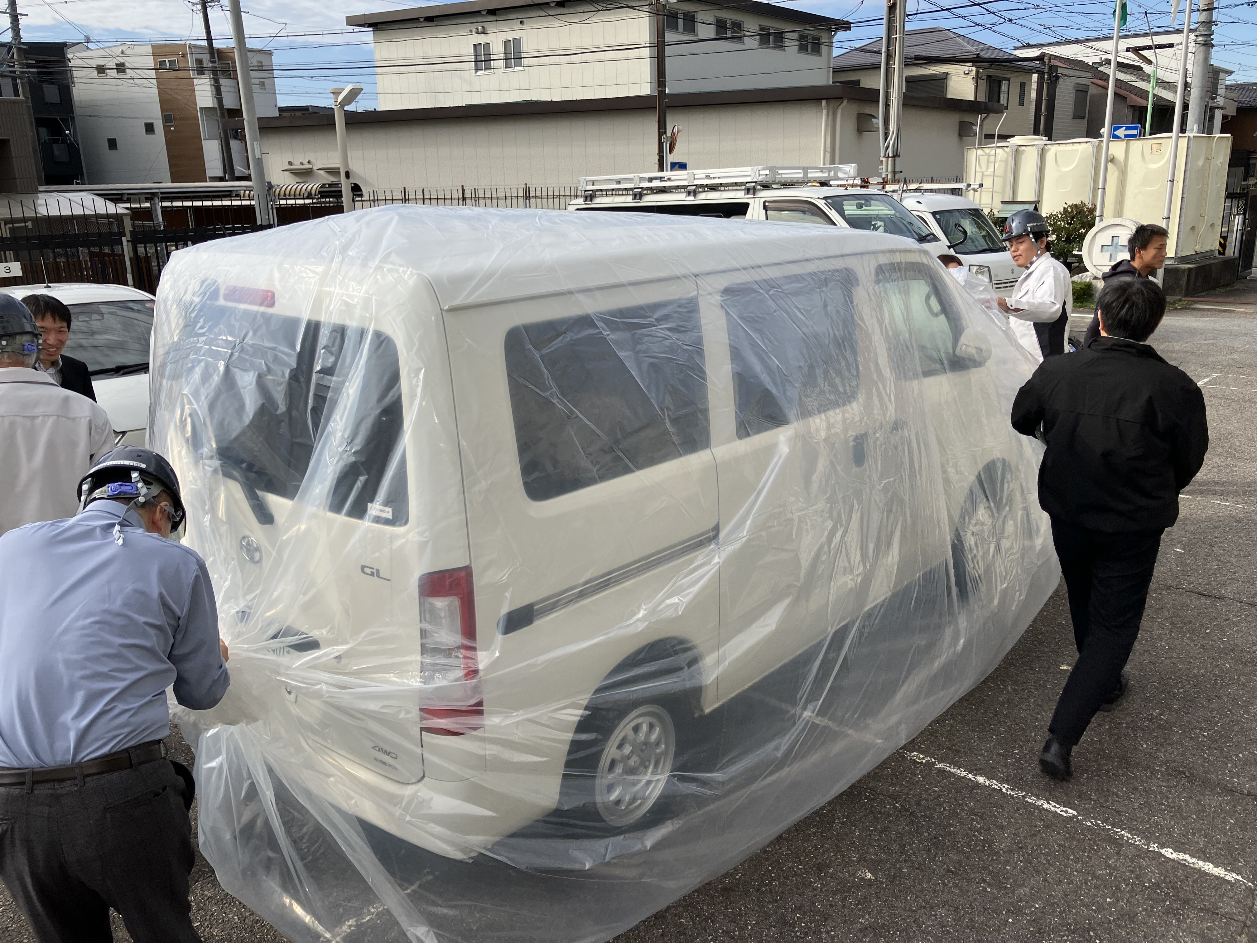 車両カバー装着